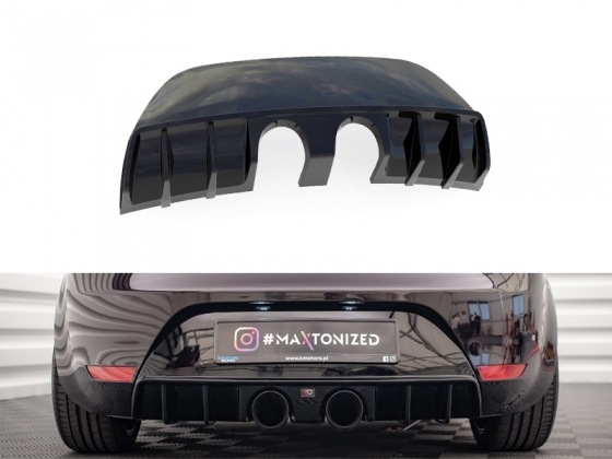 Difusor trasero SEAT León 1P negro brillo